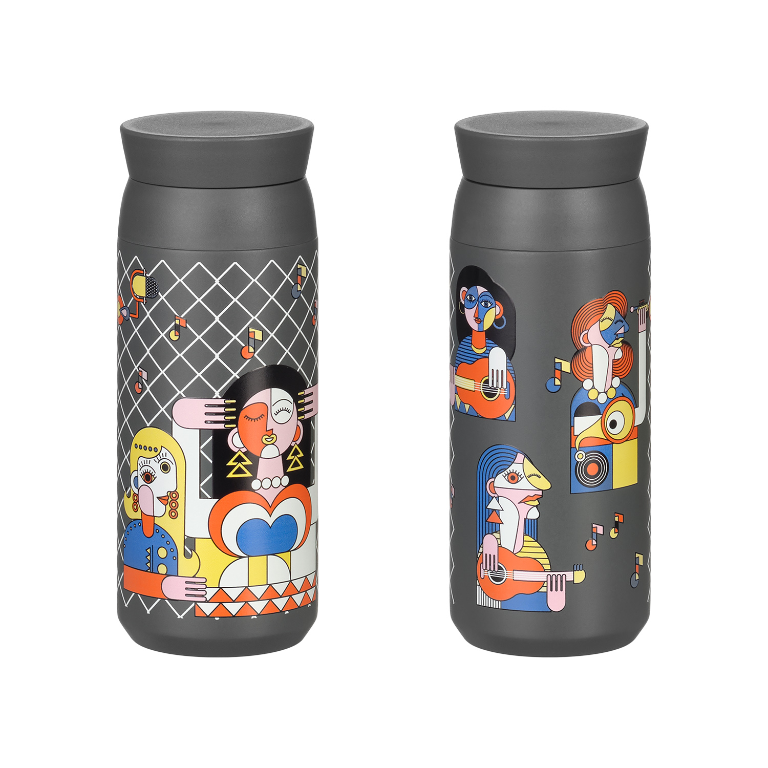 Термобутылка вакуумная герметичная Грейс, серая