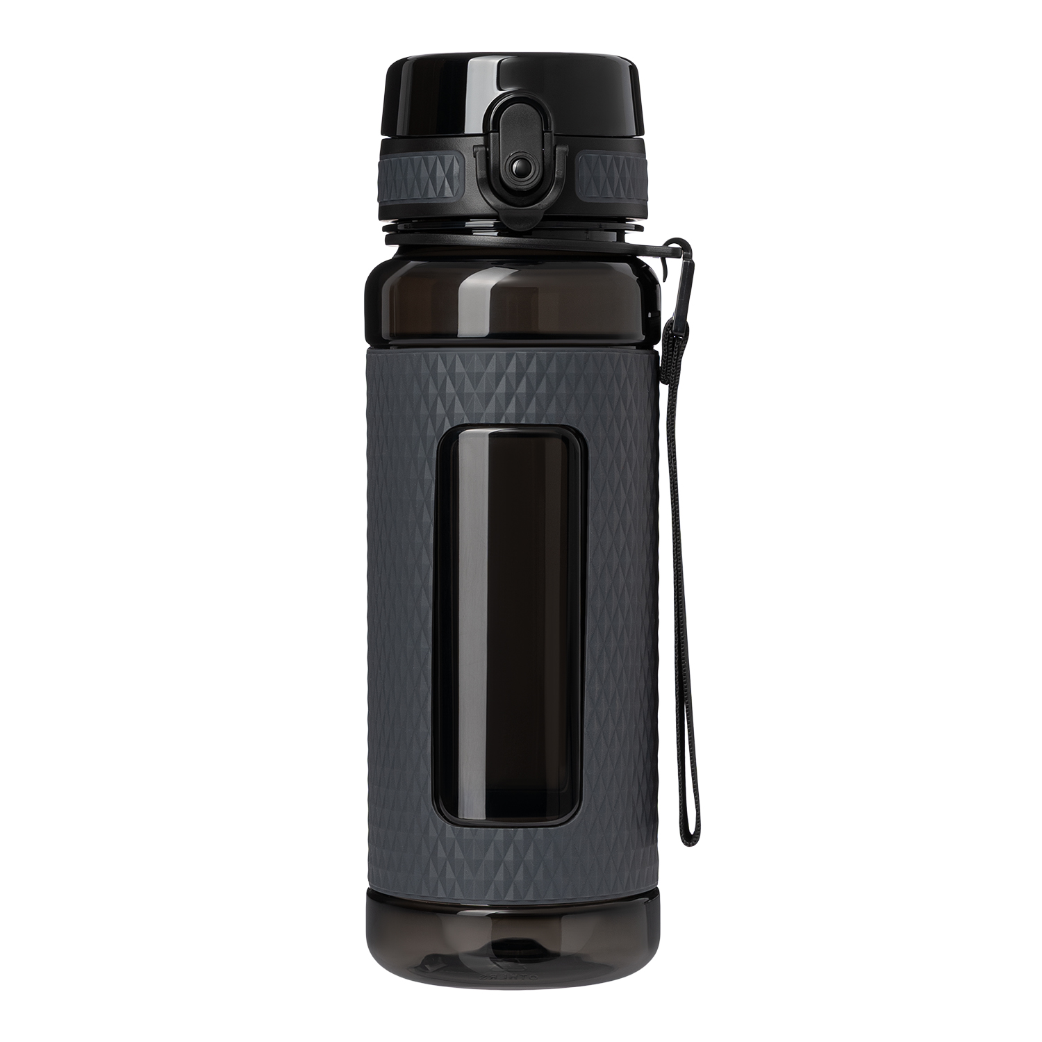 Бутылка для воды Vector, черная с логотипом Portobello Спорт.бутылки | Print Logo