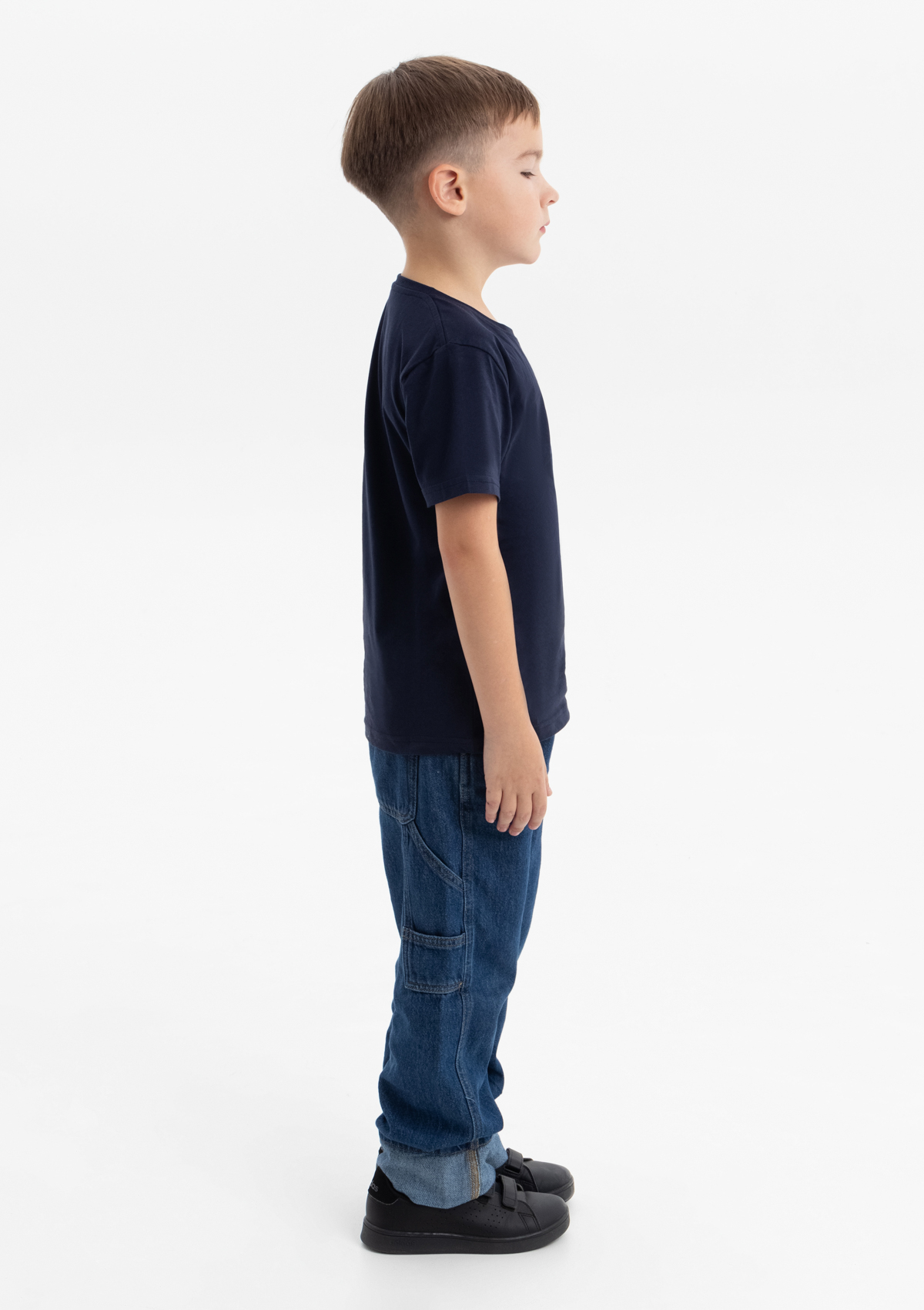 Футболка детская STAN хлопок 140, 06U, Тёмно-синий,  (46)  (6 лет)