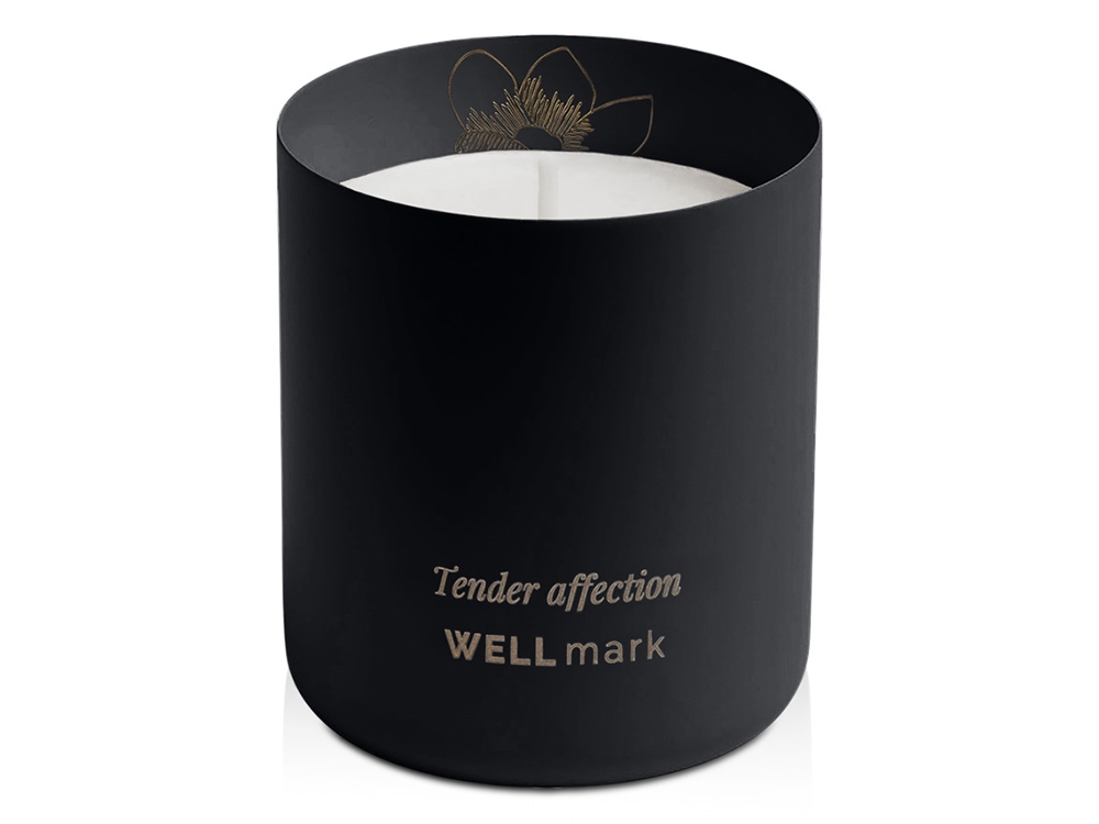 Ароматическая свеча Tender Affection с логотипом Wellmark | Print Logo