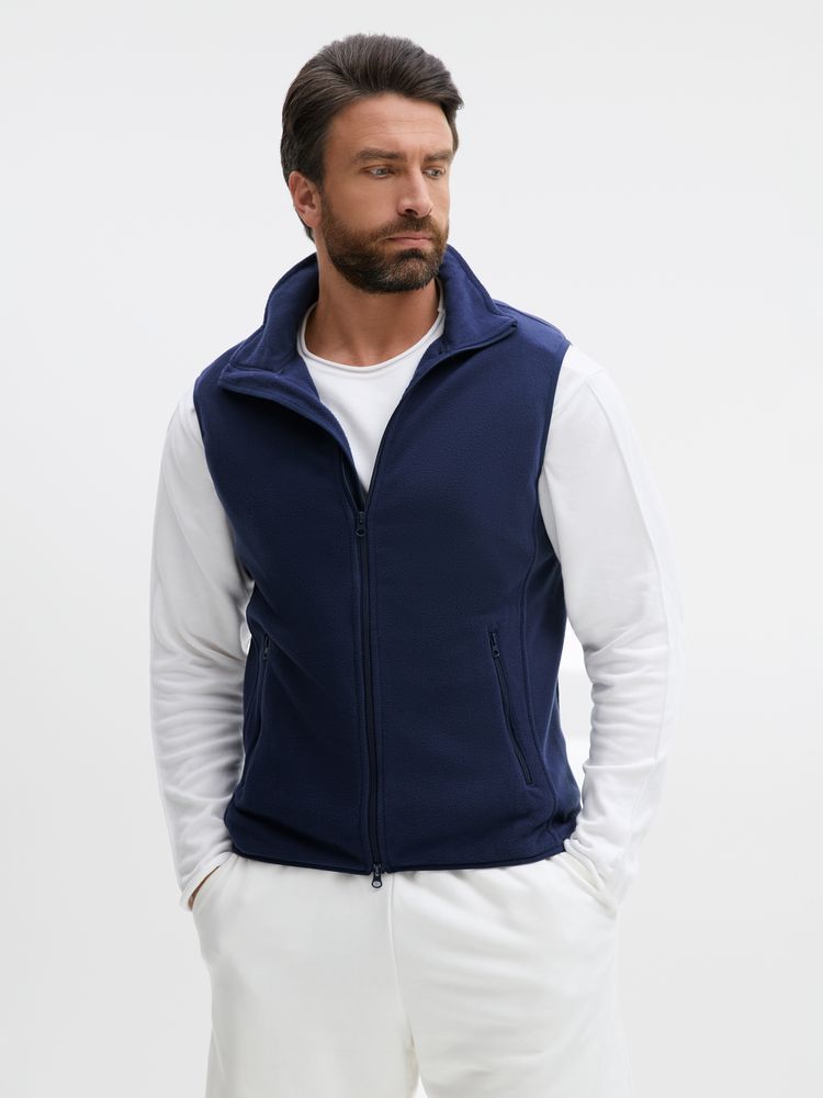 Жилет флисовый унисекс Ben Mac, темно-синий, размер 3XL