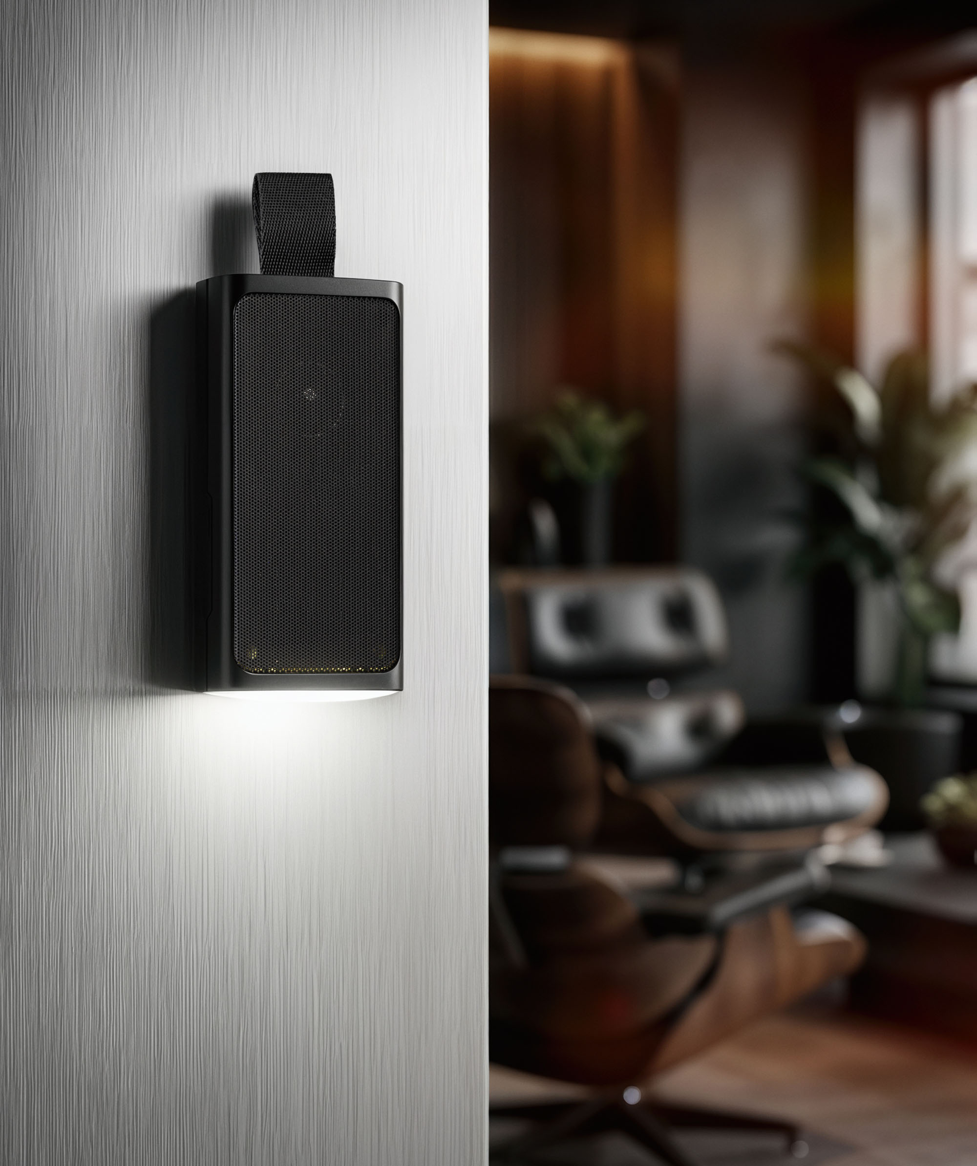 Bluetooth колонка "Vibe" 5Вт с фонариком и магнитным креплением, черный