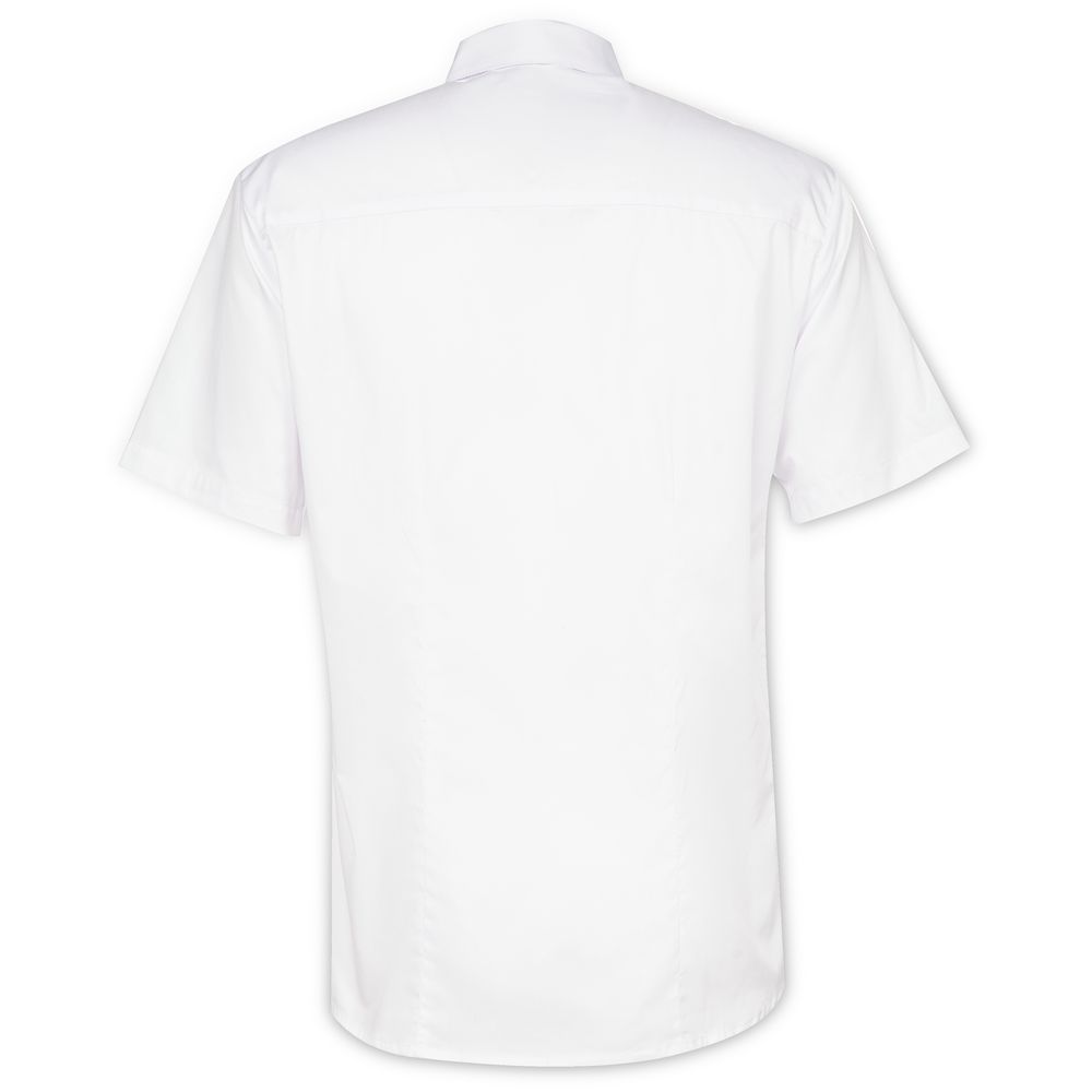 Рубашка мужская с коротким рукавом Collar, белая, размер 70; 188