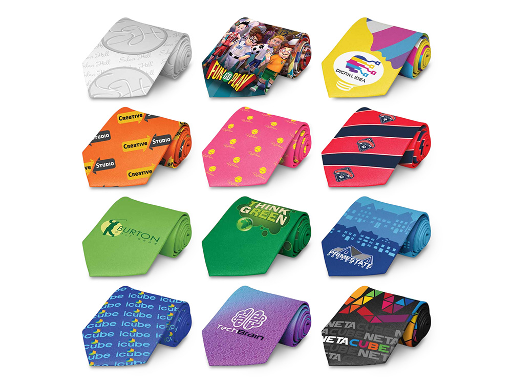 Галстук с возможностью полноцветной печати с логотипом  | Print Logo