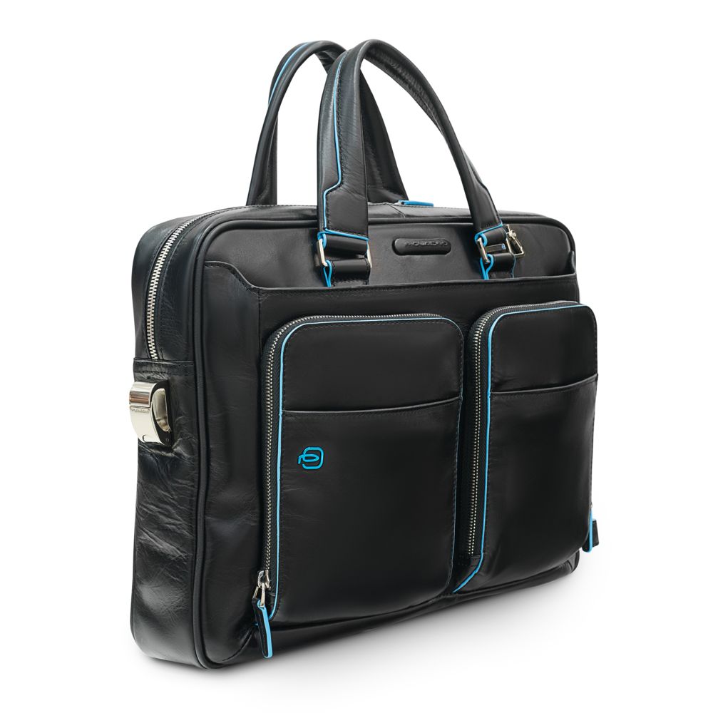 Сумка с отделением для ноутбука Piquadro Blue Square с логотипом Piquadro | Print Logo