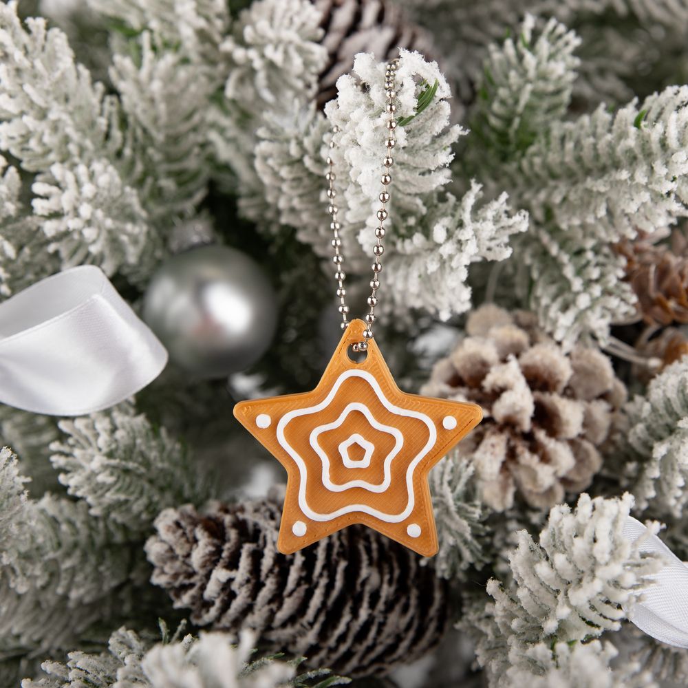 Мини-подвеска «Пряник», 3D-печать на заказ — пример нанесения логотипа (сделано в России) | Print Logo