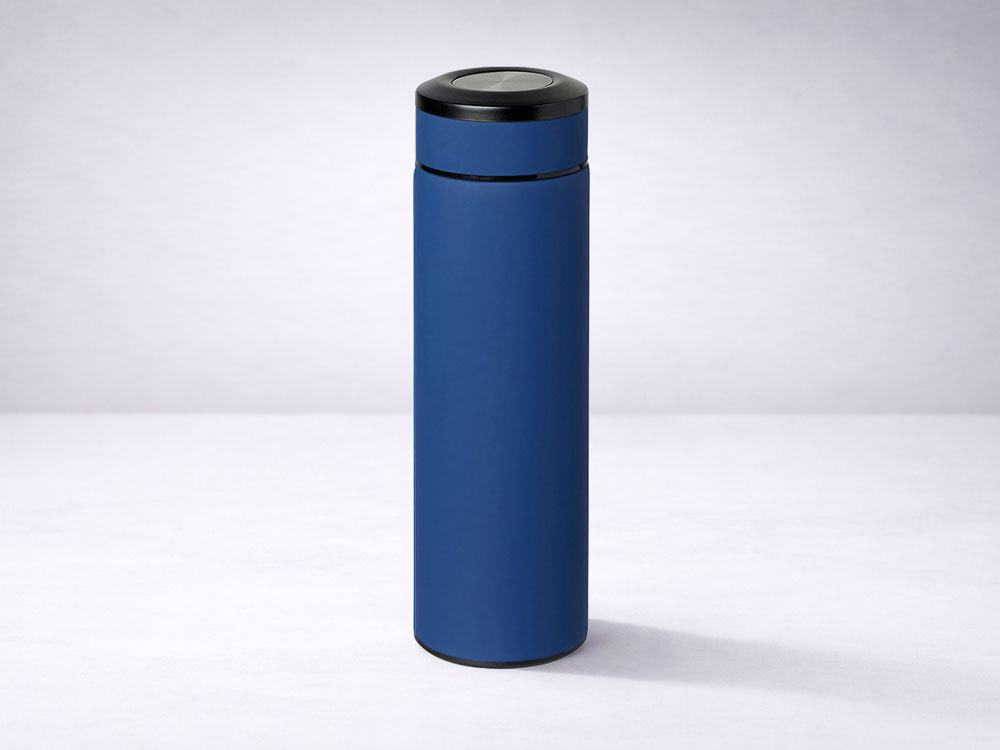 Вакуумный термос Vacuum Flask C1, soft touch, 420мл, темно-синий