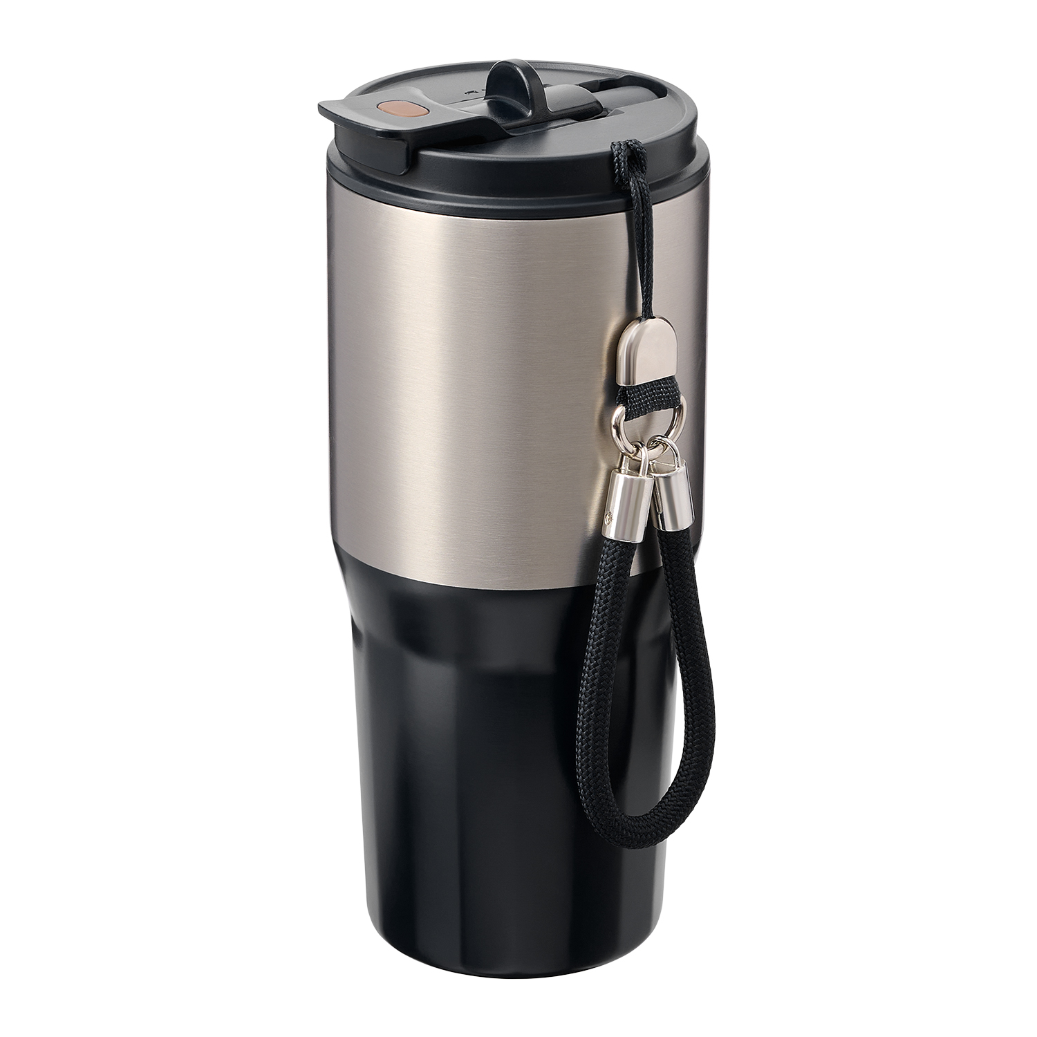 Термокружка вакуумная Avenue, серая — пример нанесения логотипа (Portobello Термокружки) | Print Logo