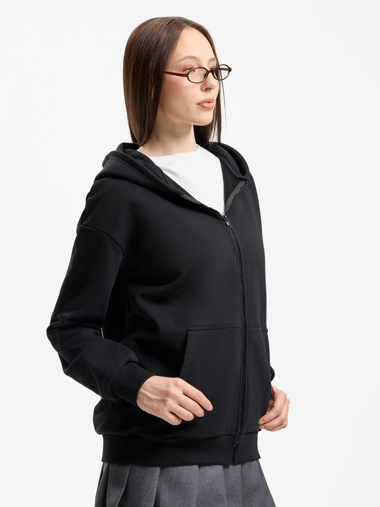 Толстовка унисекс оверсайз Sartoro, черная, размер M/L