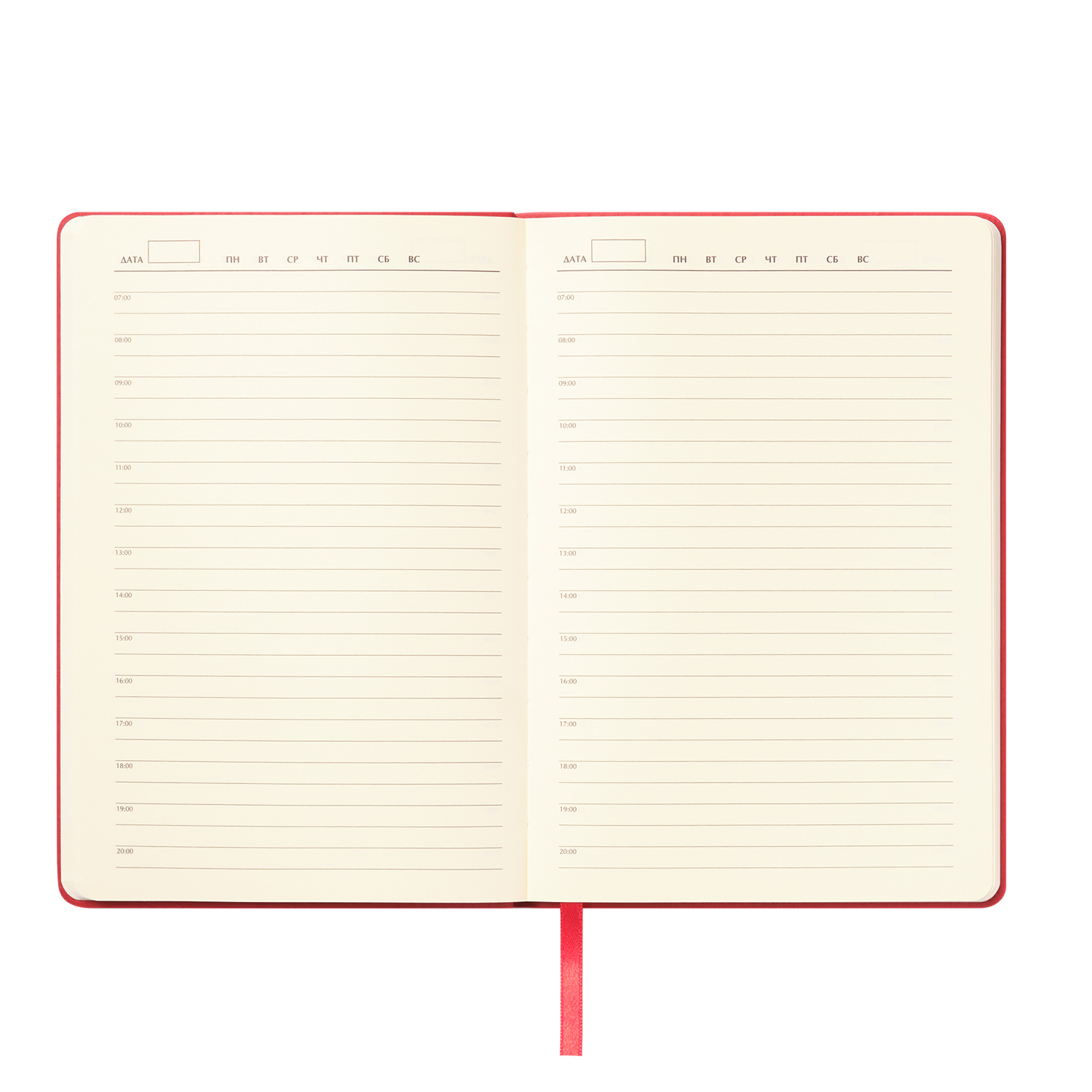 Ежедневник Верона (Verona) недатированный, красный