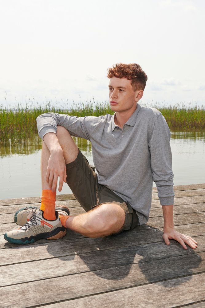 Рубашка поло унисекс с длинным рукавом Planet LSL фото на сайте Print Logo.