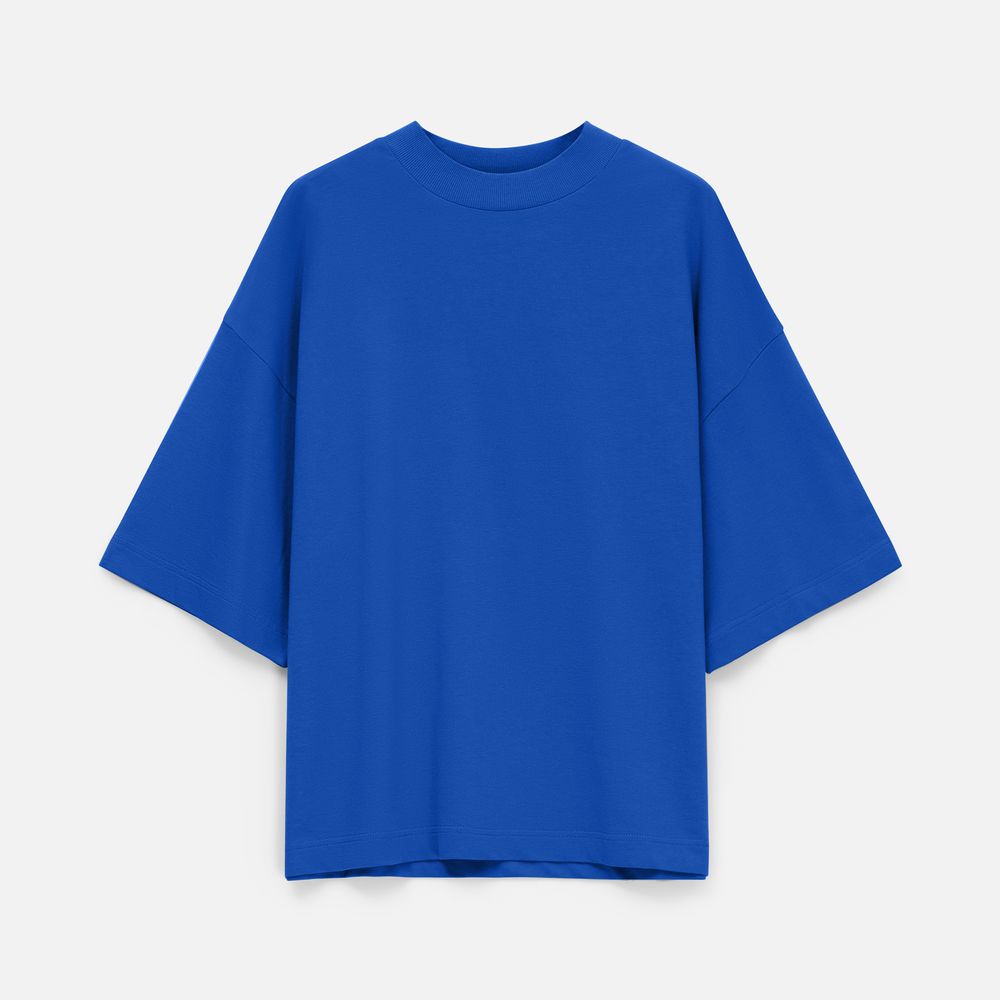 Футболка оверсайз унисекс T9, синяя, размер XL/XXL