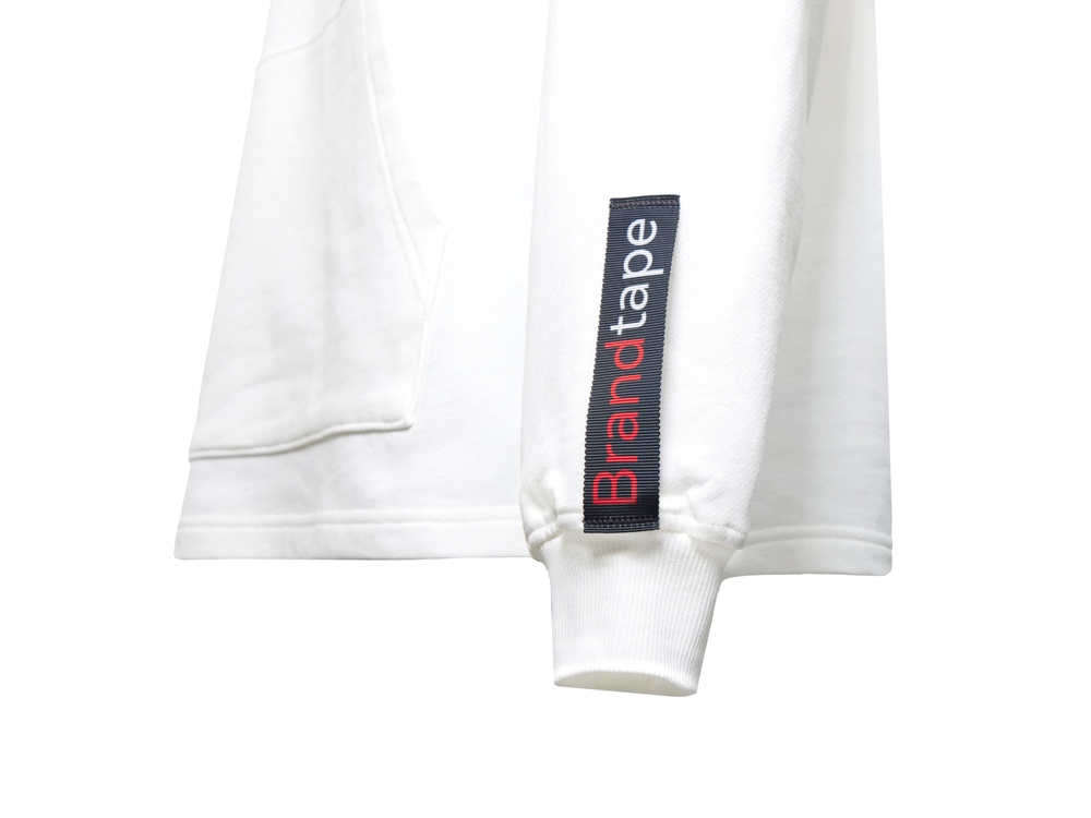 Худи оверсайз Alpha.01 унисекс, молочный, все виды нанесения на текстиле на одной толстовке