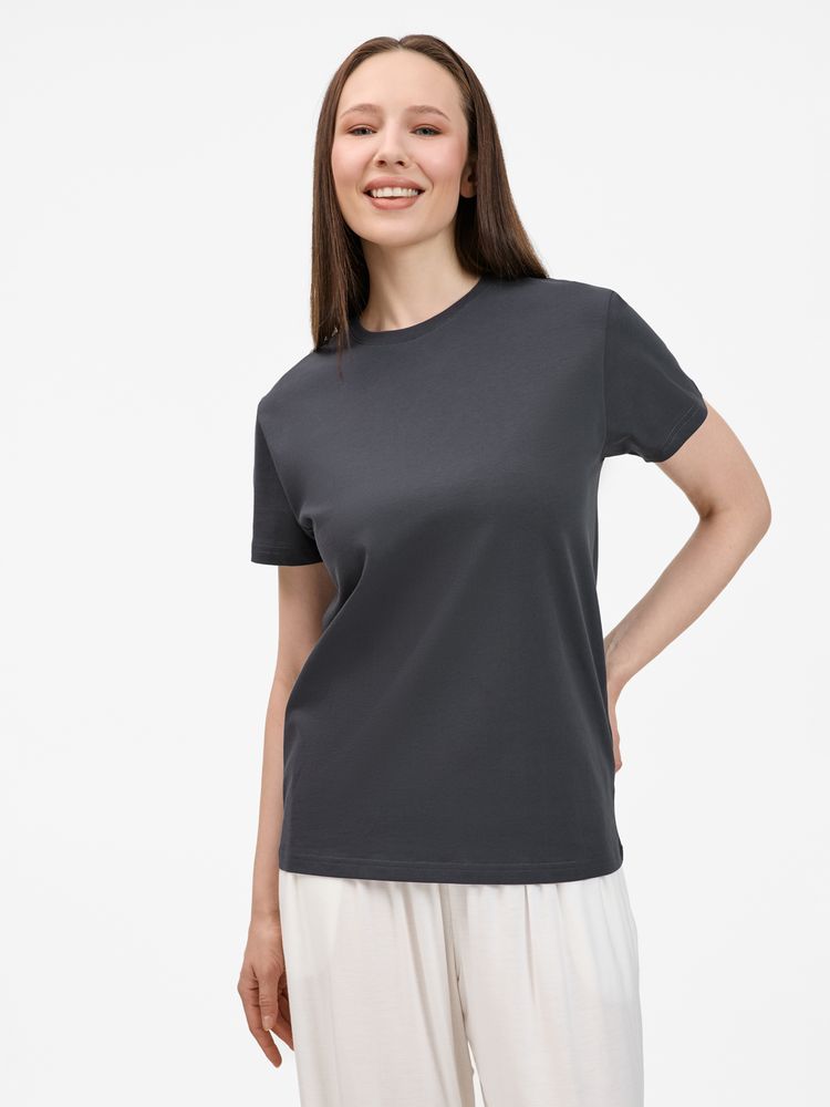 Футболка унисекс T-Bolka 200, темно-серая (графит), размер XL