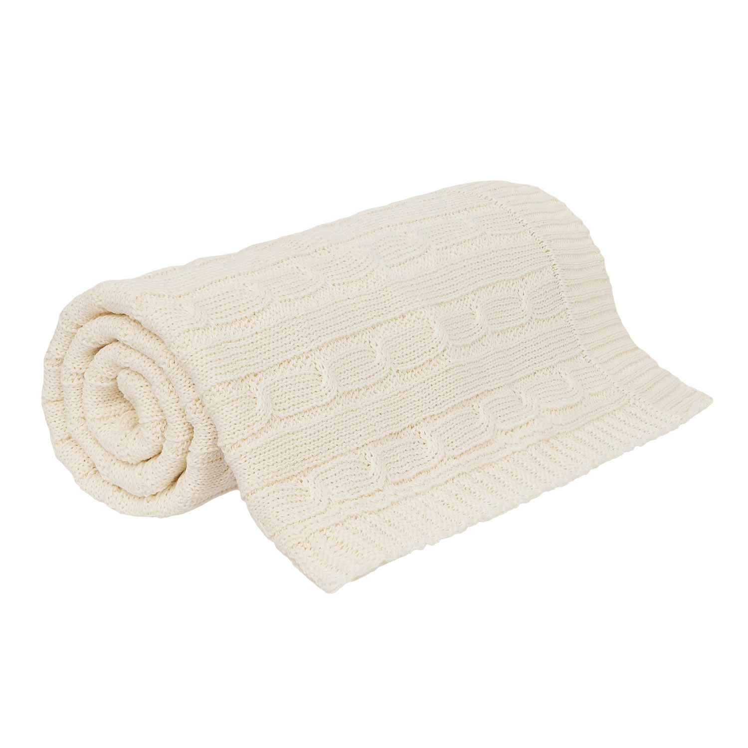 Плед Фадо (Fado) вязаный, бежевый (без подарочной коробки)