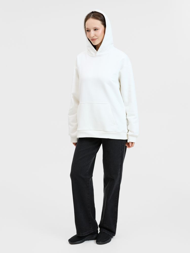 Худи унисекс оверсайз Songo, молочно-белое, размер 3XL/4XL