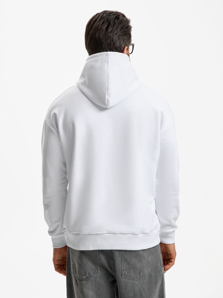 Худи унисекс оверсайз Daylero, белое, размер 3XL/4XL