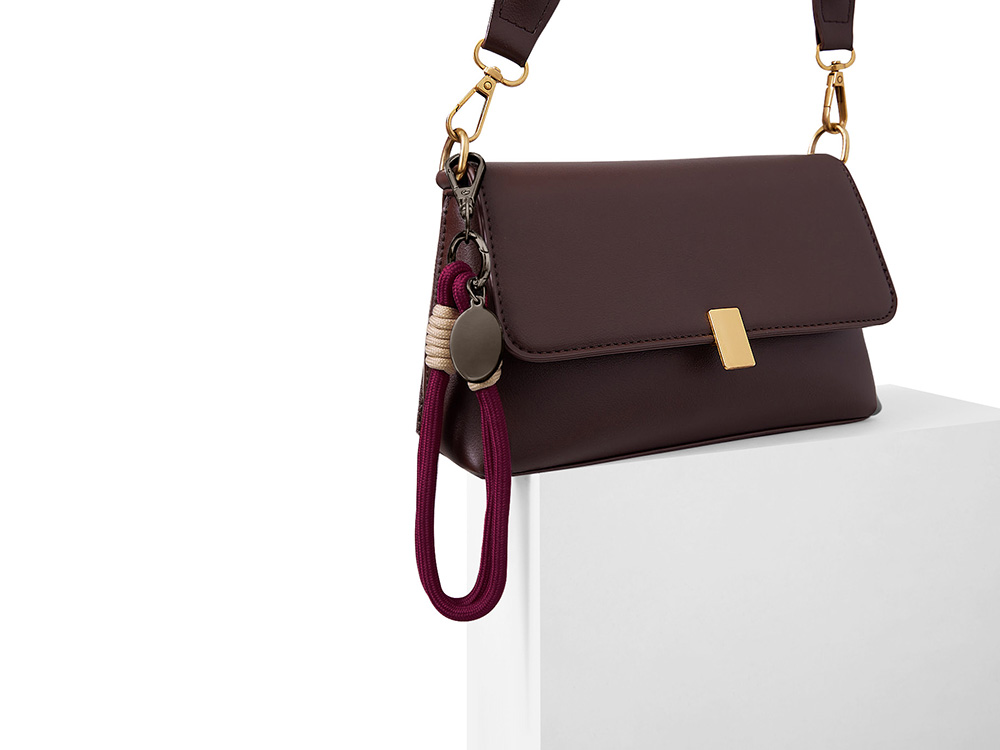 Брелок-браслет Bohemian, бургунди