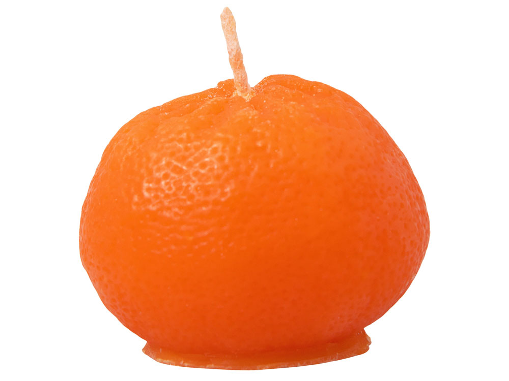 Набор свечей Мандарины в сетке, оранжевый