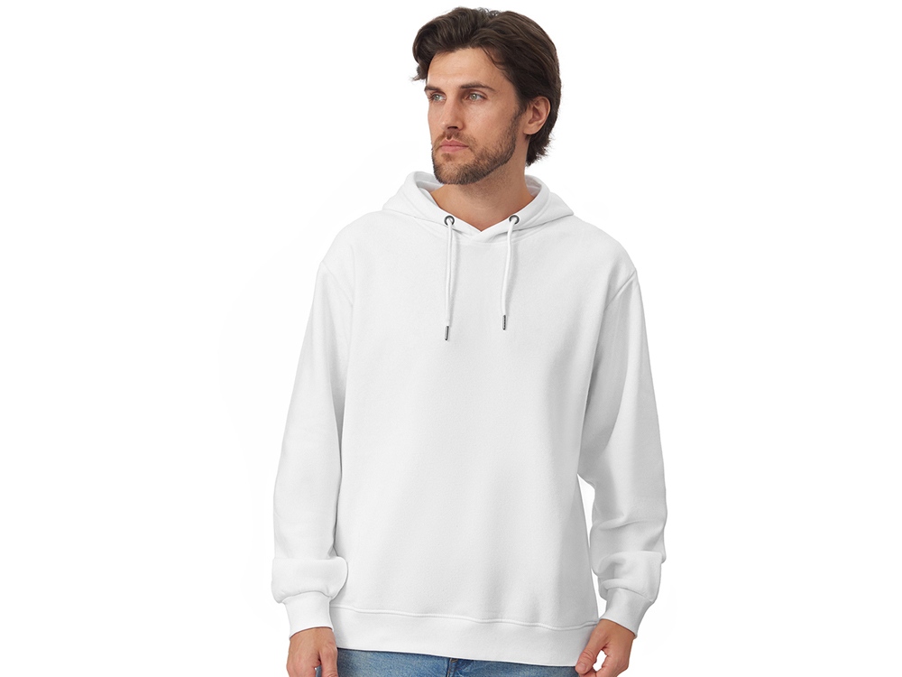 Толстовка с капюшоном оверсайз Lisbon унисекс, белый