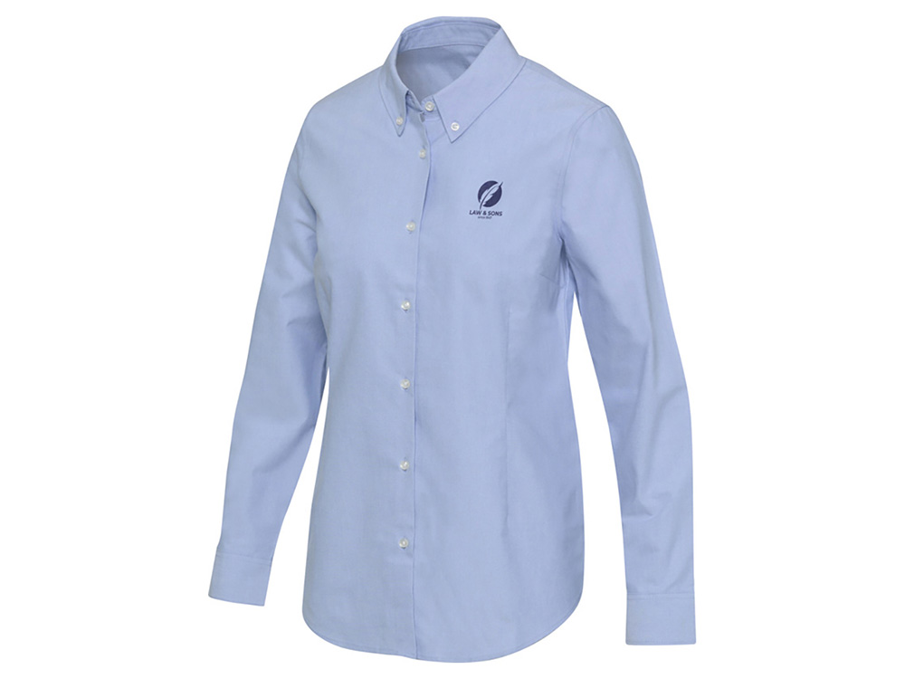 Sphene женская рубашка оксфорд - Голубой