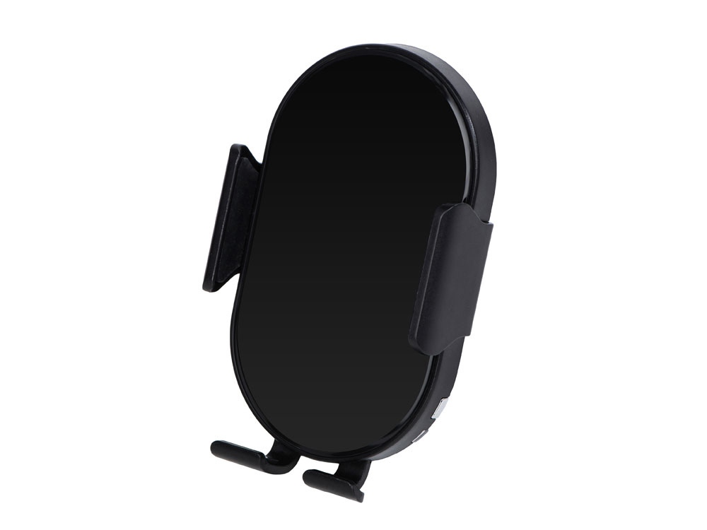 Автомобильное беспроводное зарядное устройство с датчиком OptIQ Lite, 15 Вт с логотипом Qjet | Print Logo