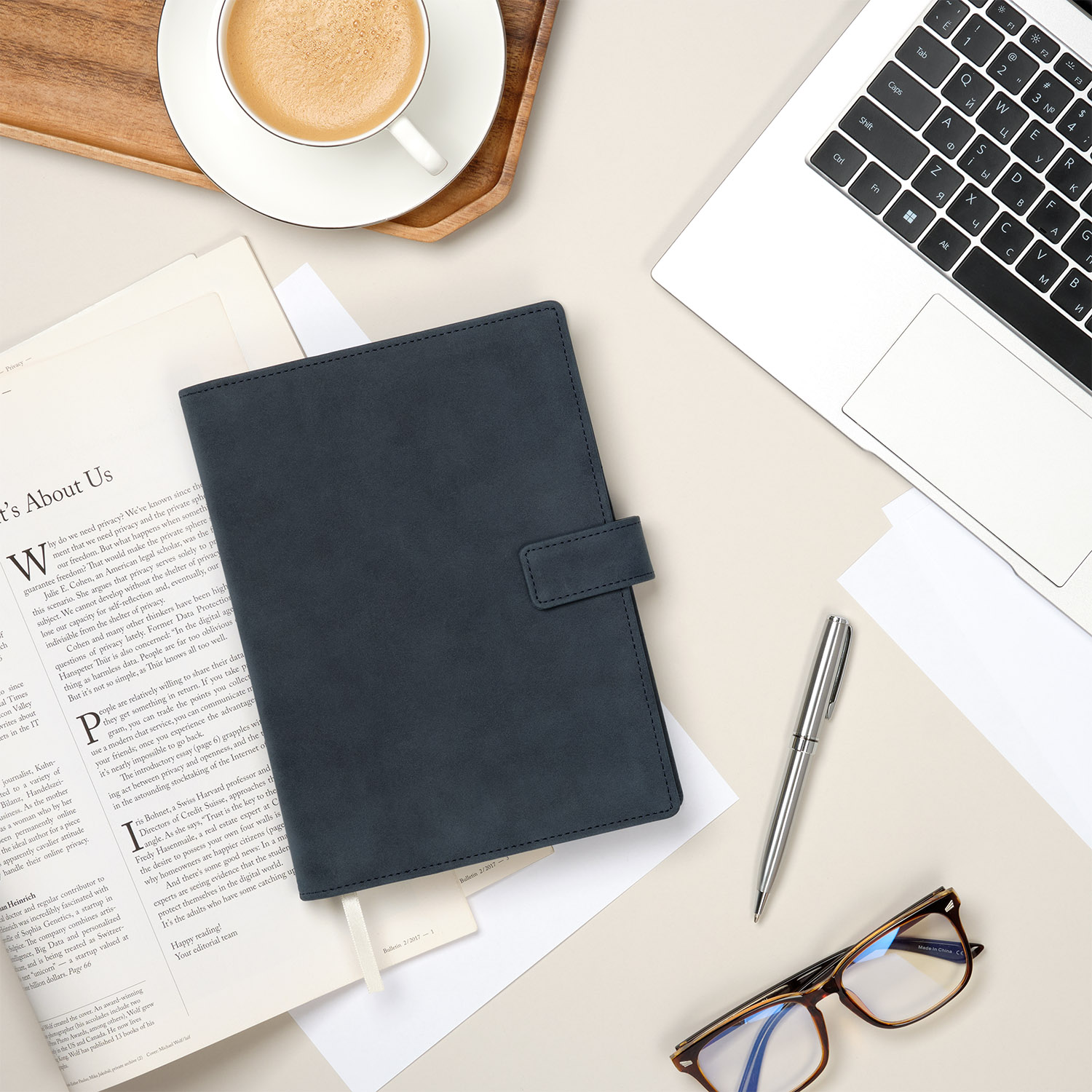 Ежедневник-портфолио Royal NEO недатированный в подарочной коробке, черный фото на сайте Print Logo.