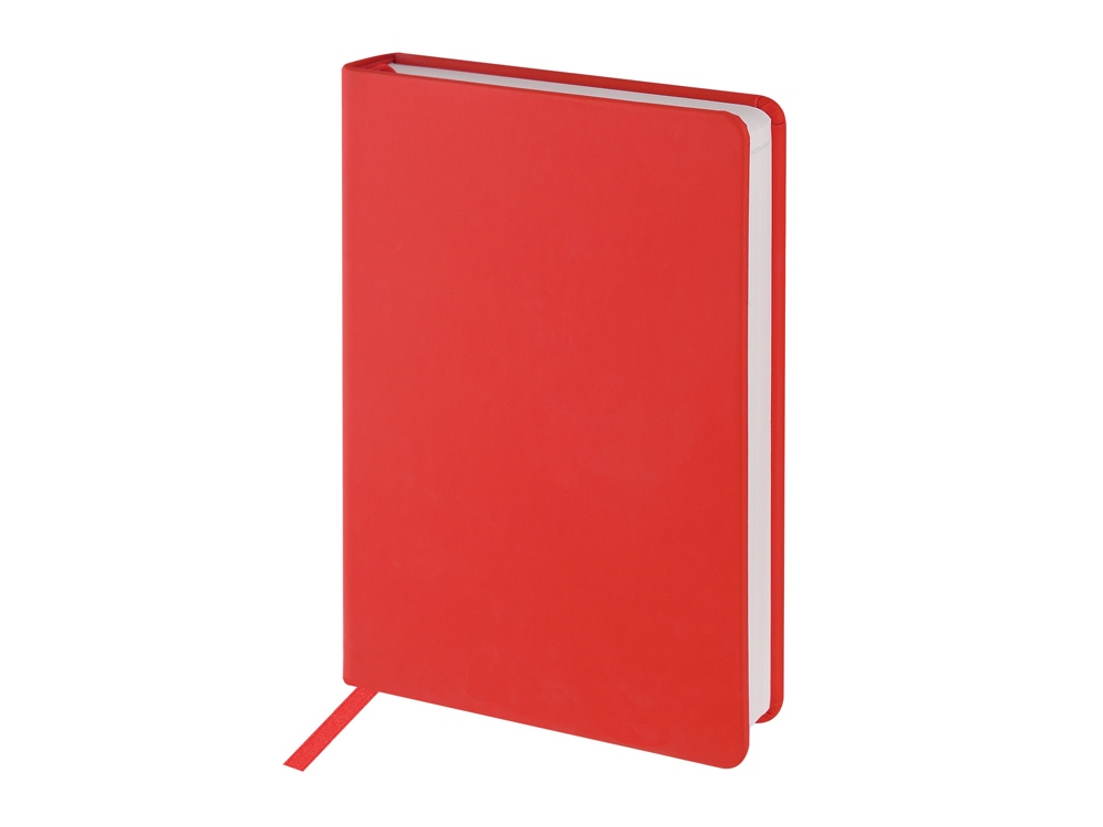 Ежедневник с каменной бумагой недатированный А5 Carrara, красный