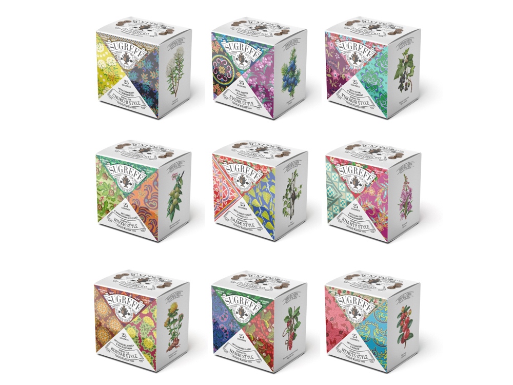 Подарочный набор c чаем Сокровища Севера в деревянной шкатулке без лого