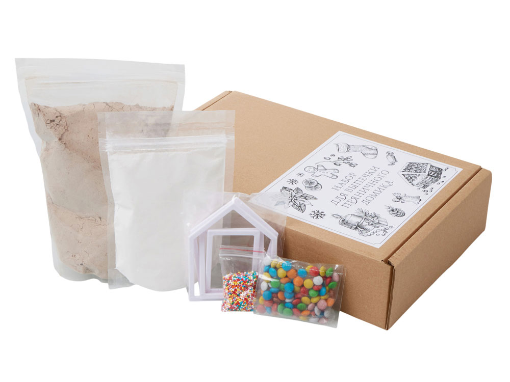 Набор для выпечки пряничного домика с логотипом  | Print Logo