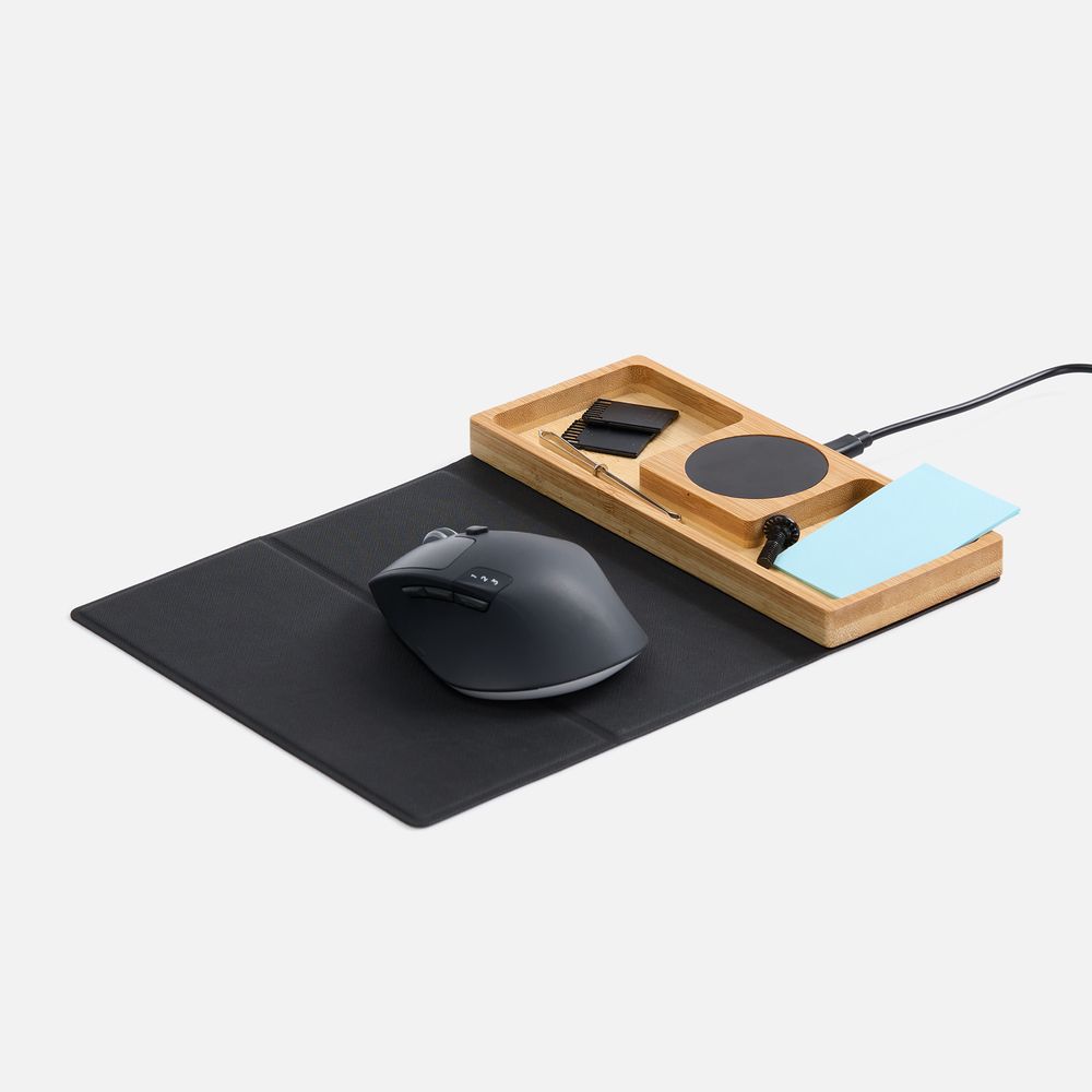 Складной коврик для мышки с беспроводной зарядкой Midstream ver.2 фото на сайте Print Logo.