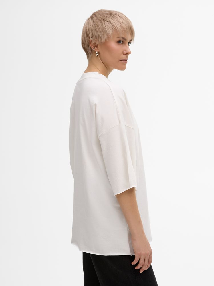 Футболка унисекс T1, молочно-белая, размер XS/S