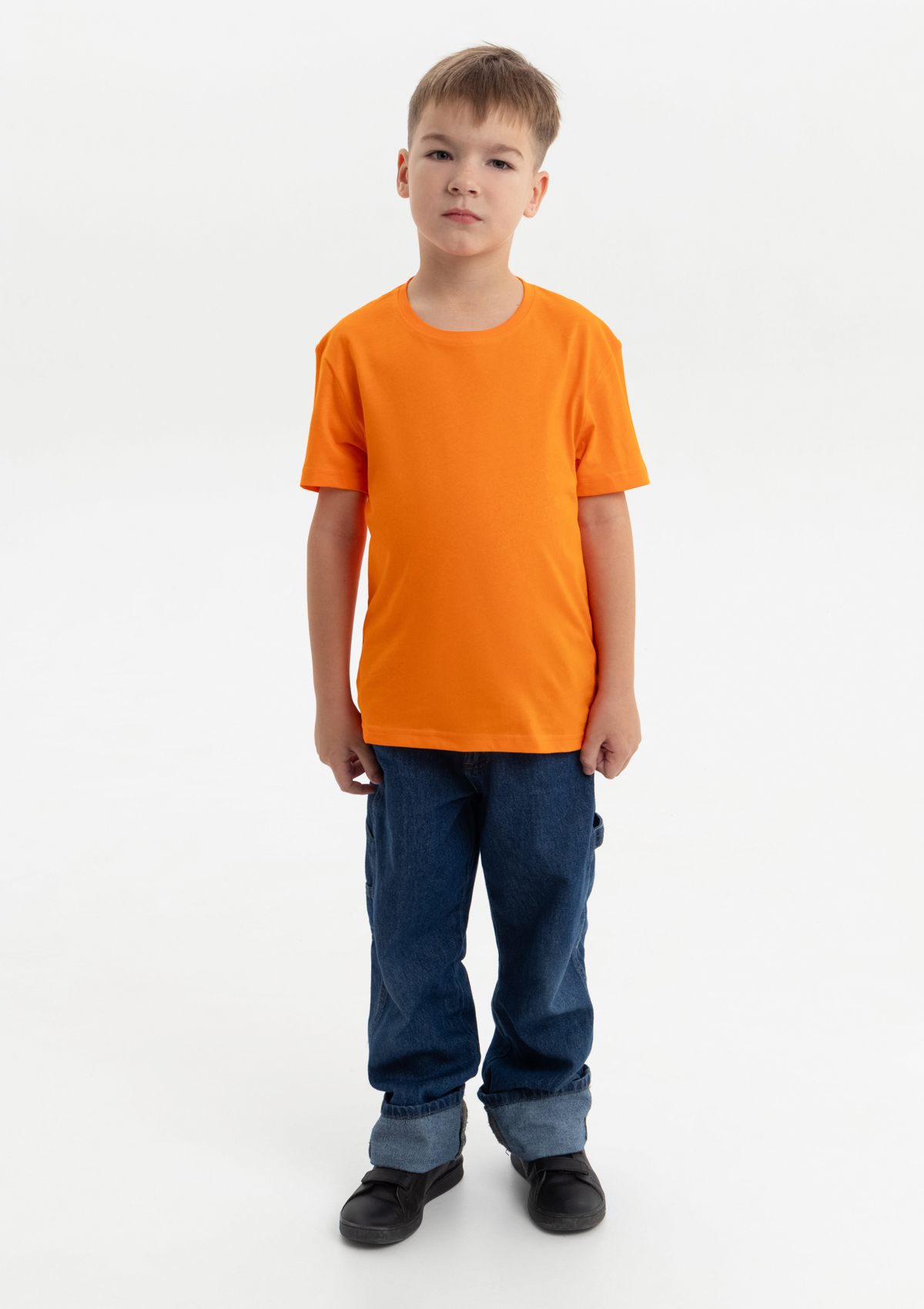 Футболка детская STAN хлопок 140, 06U, Оранжевый,  (28/1)  (10/10 лет)