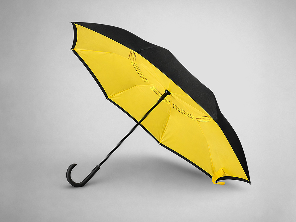 Зонт-трость наоборот Inversa с логотипом  | Print Logo