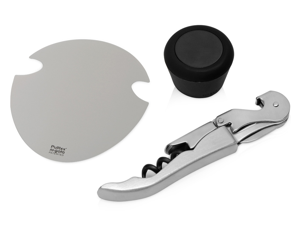 Набор аксессуаров для вина Nigota с логотипом Pulltex | Print Logo