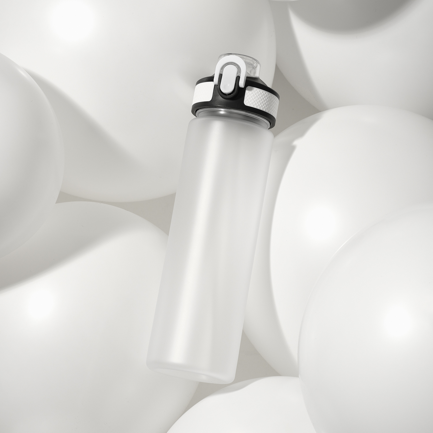 Бутылка для воды Флип, белая