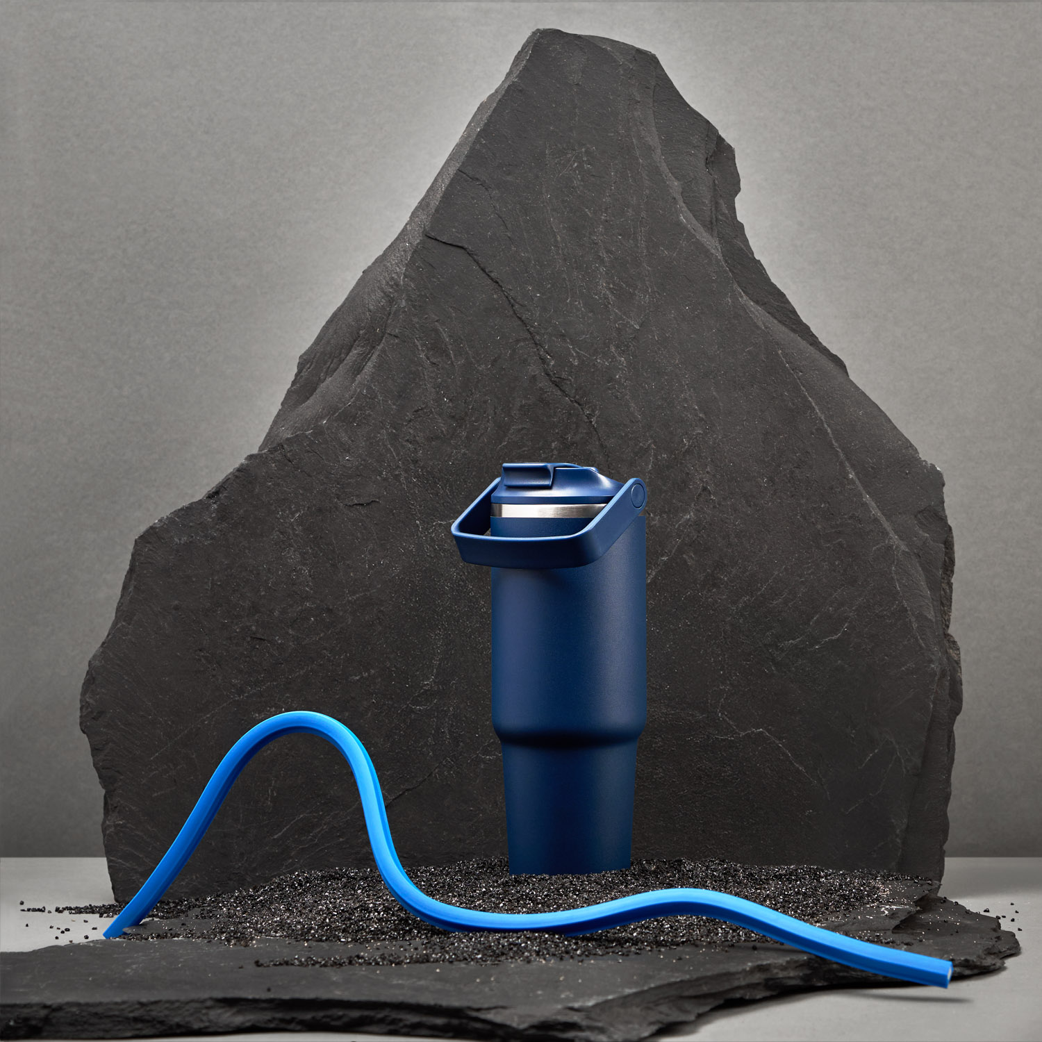 Термокружка вакуумная Монтана (Montana), синяя