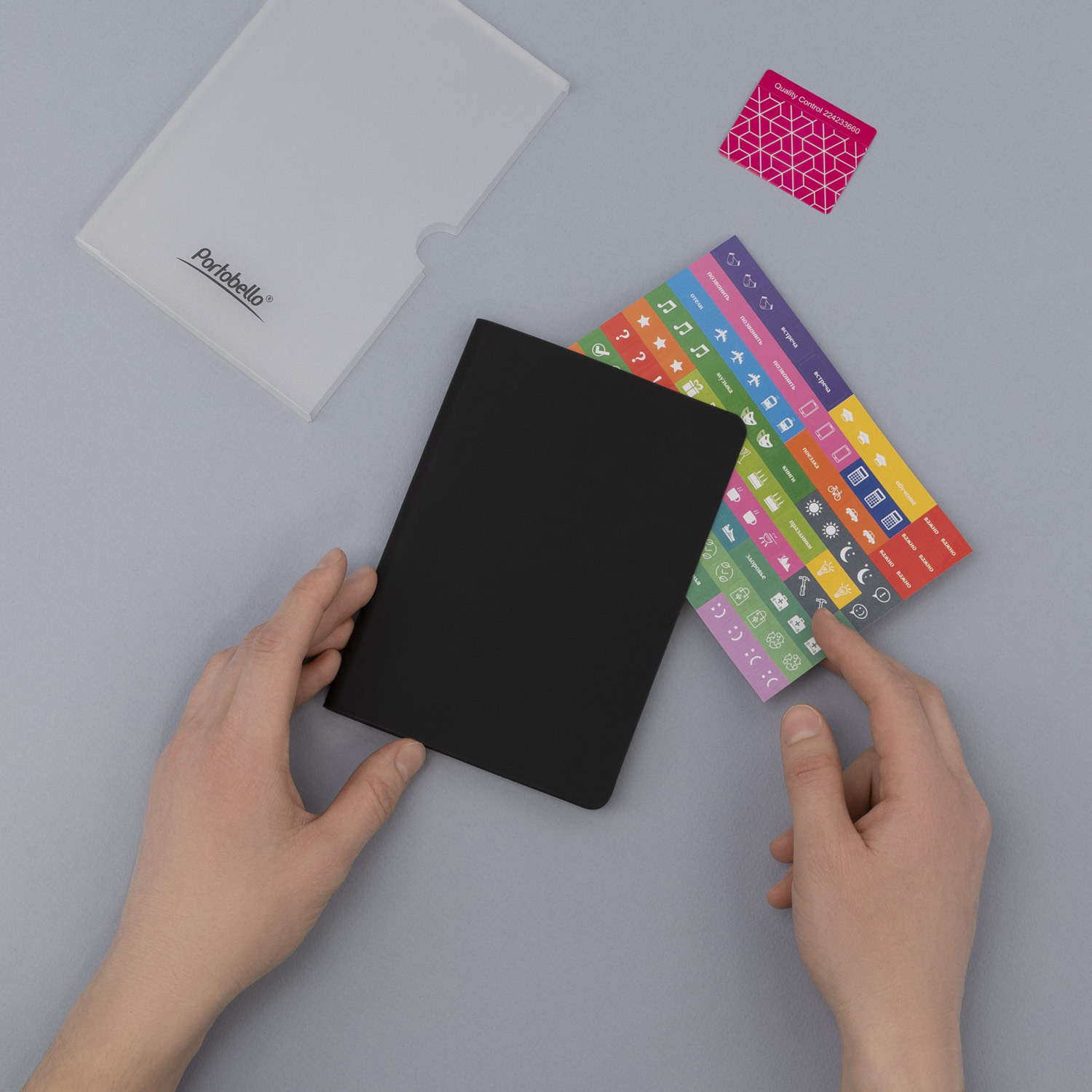 Ежедневник Спарк мини (Spark mini) A6 недатированный, черный