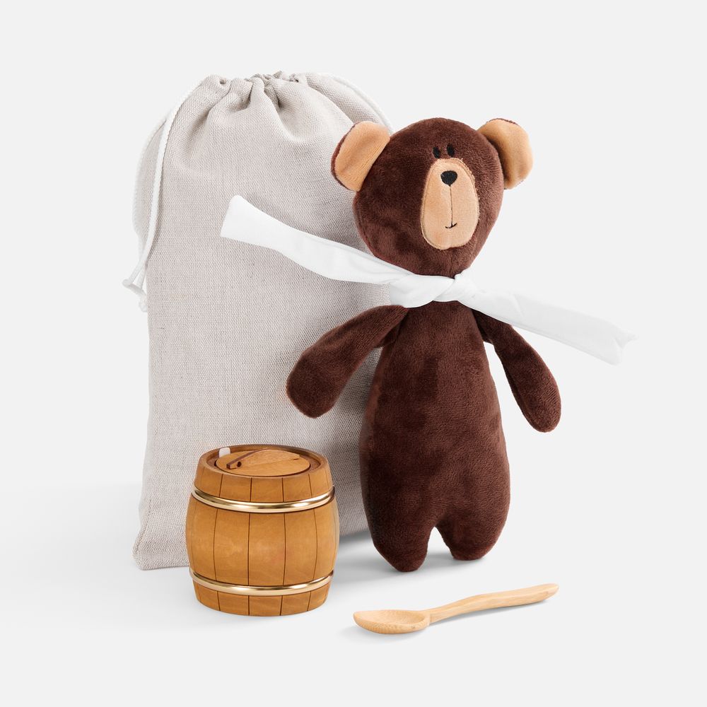 Набор «Все медведи любят мед» с логотипом сделано в России | Print Logo