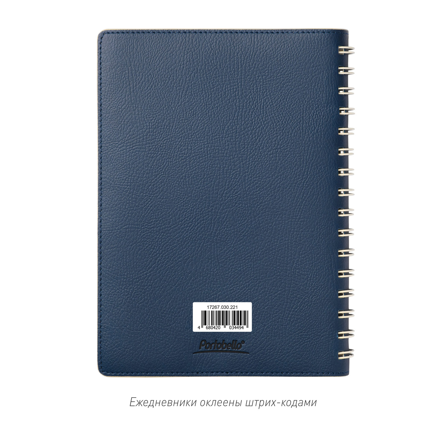 Ежедневник Виста (Vista) недатированный, синий/бежевый