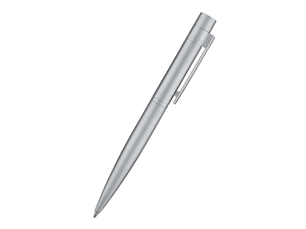 Ручка металлическая шариковая Verona, серебристый с логотипом Bruno Visconti | Print Logo