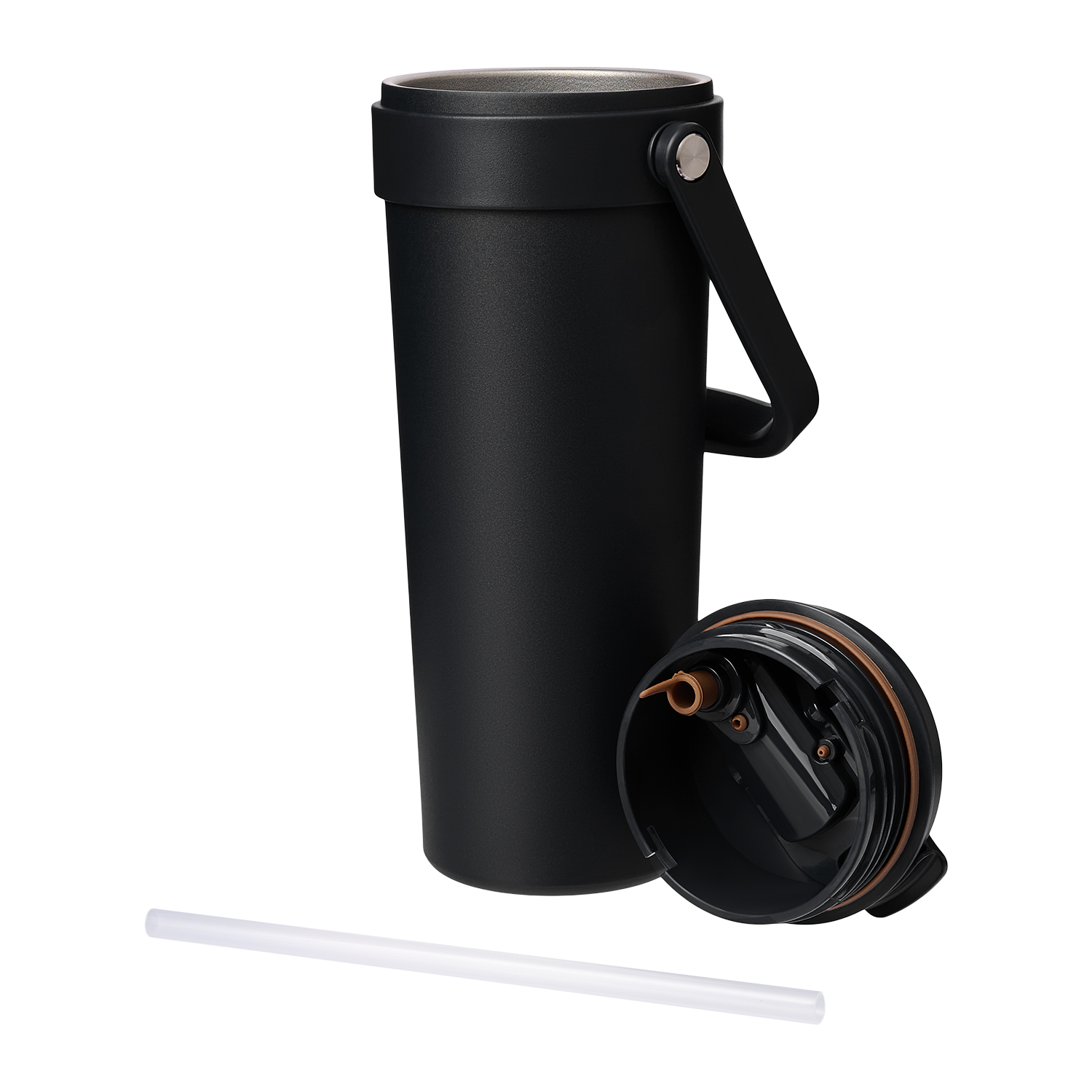 Термокружка вакуумная Solo, черная