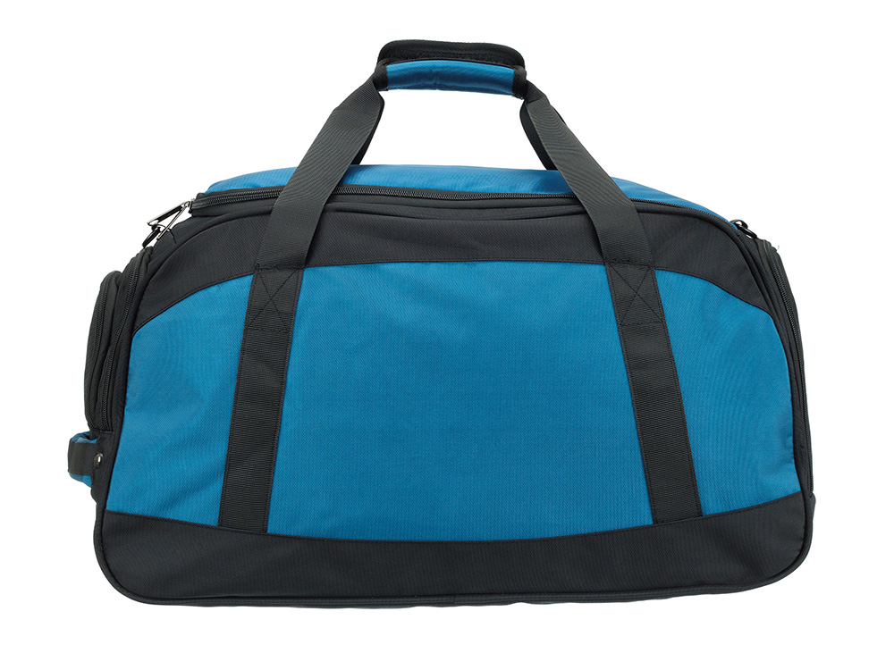 Сумка спортивная TORBER, синий/черный, полиэстер, 52 х 25 х 30 см