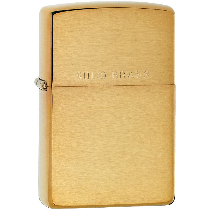 Зажигалка Zippo Classic Brushed с логотипом ZIPPO | Print Logo