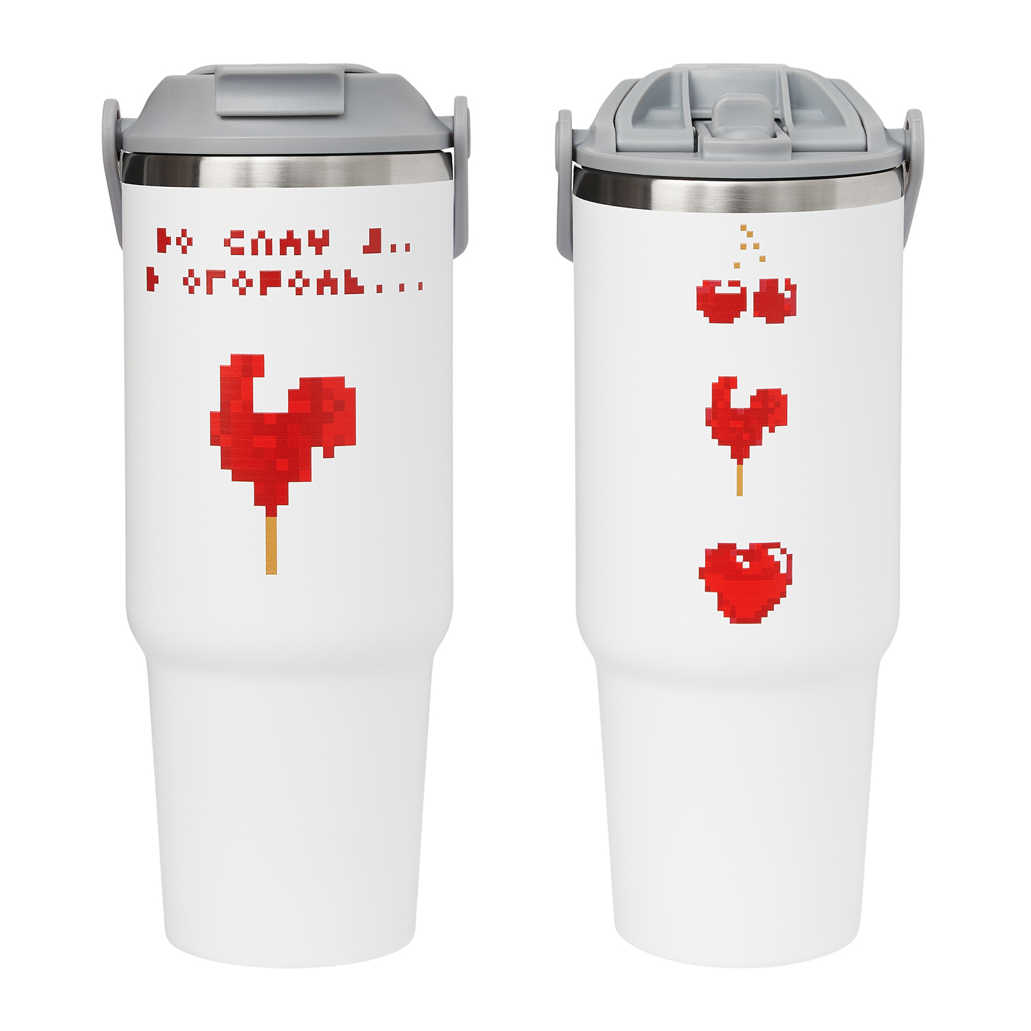 Термокружка вакуумная Монтана, белая