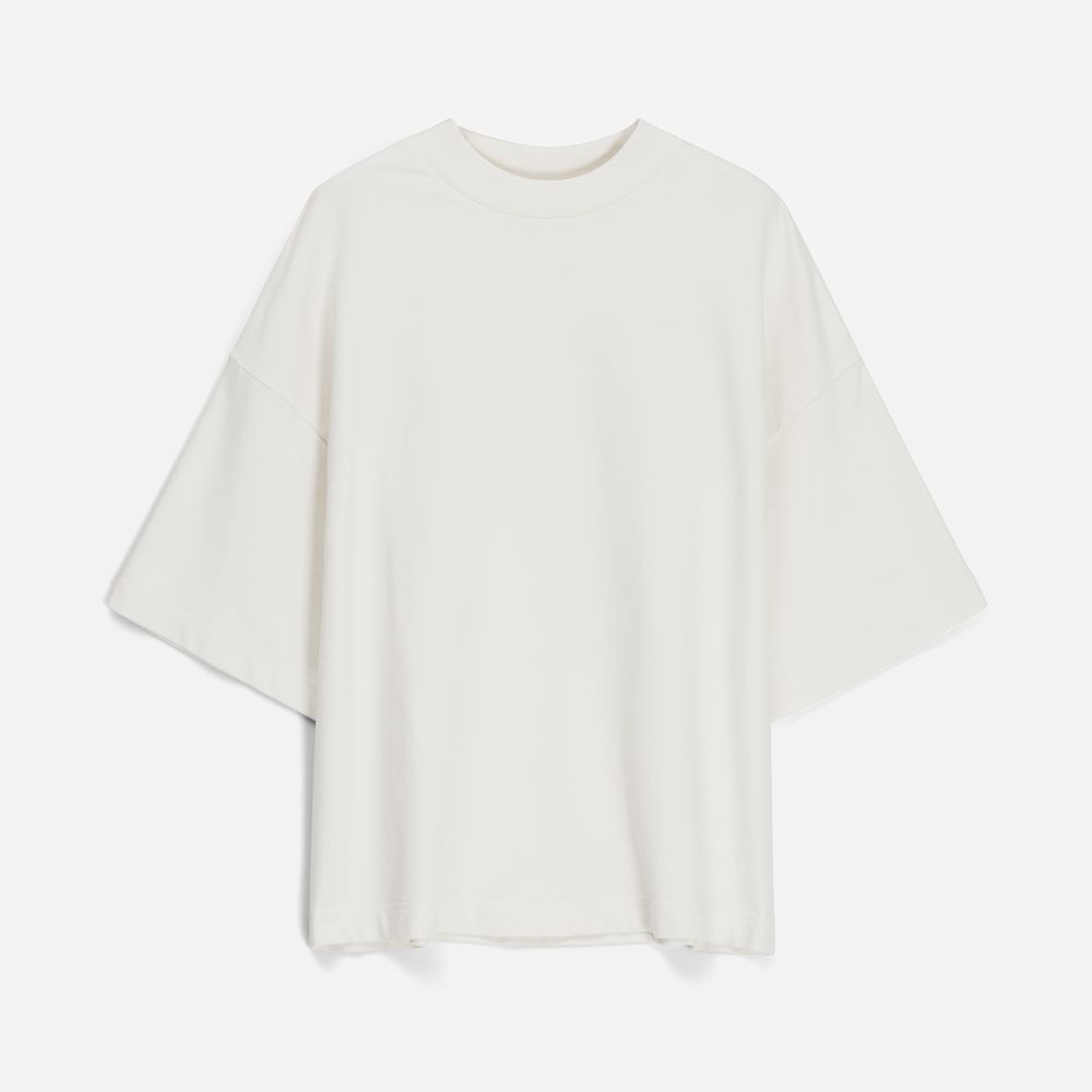 Футболка оверсайз унисекс T9, молочно-белая, размер XS/S