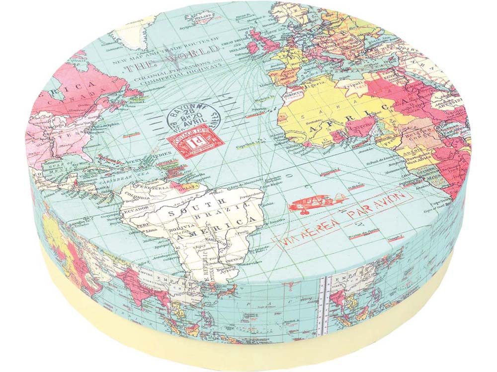 Набор из 4-х тарелок Карта мира