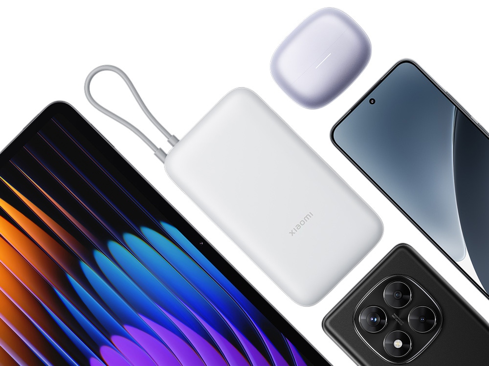 Внешний аккумулятор с встроенным кабелем Xiaomi Power Bank 20000mAh (Integrated Cable) GL Light Gray