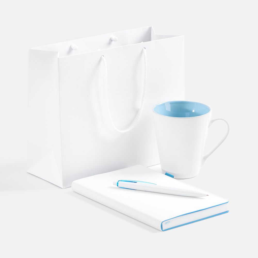 Набор White Shall Simple с логотипом  | Print Logo