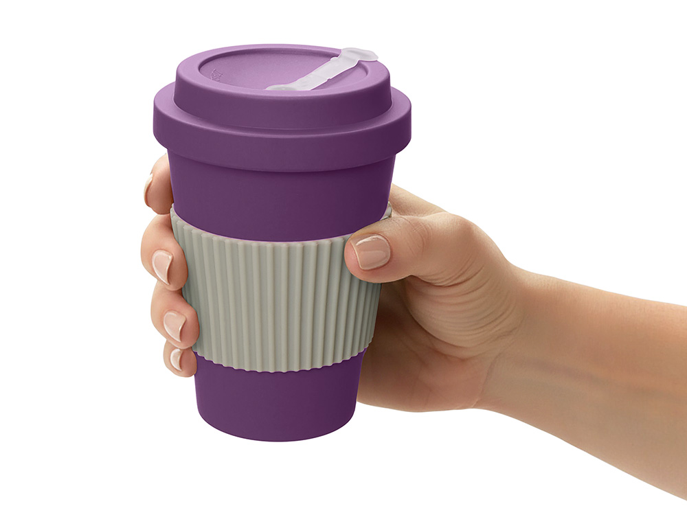 Термокружка Muffin из натуральных волокон, фиолетовый